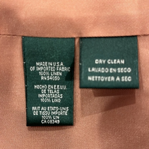 EUC Lauren Ralph Lauren 100% linen oversize style vintage lined blazer - Picture 8 of 8